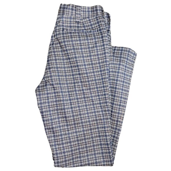 Harris Other - Vintage Polyester Pants 30 Inch Waist Harris Slacks Houndstooth Trousers High Wa
